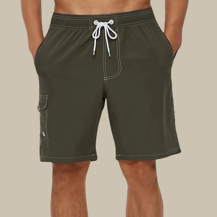 Alexander Swim Shorts | Quick-Drying & Comfortable-Army Green-S-State of Style