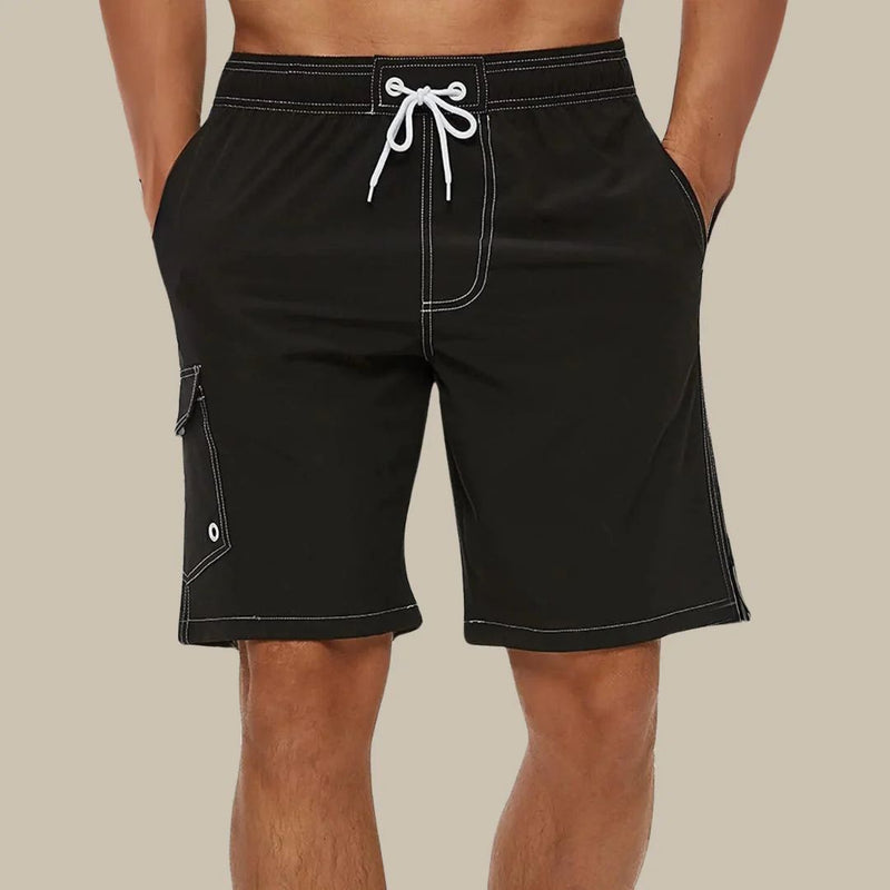 Alexander Swim Shorts | Quick-Drying & Comfortable-Black-S-State of Style
