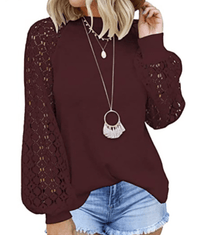 AlexasShirt I Loose sweater for women-Blue-S-State of Style