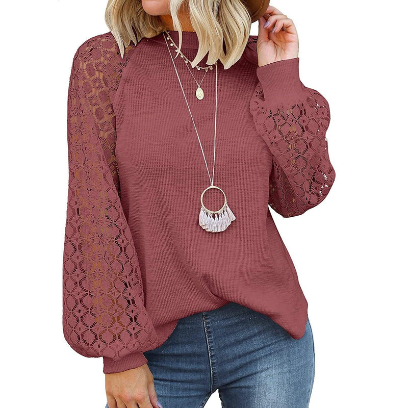AlexasShirt I Loose sweater for women-Blue-S-State of Style
