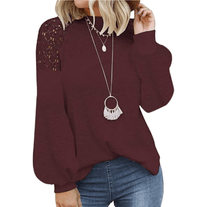 AlexasShirt I Loose sweater for women-Red-S-State of Style