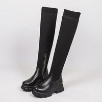 AlexiaBoots – Women's Vegan Leather Boots-Black-3.0-State of Style