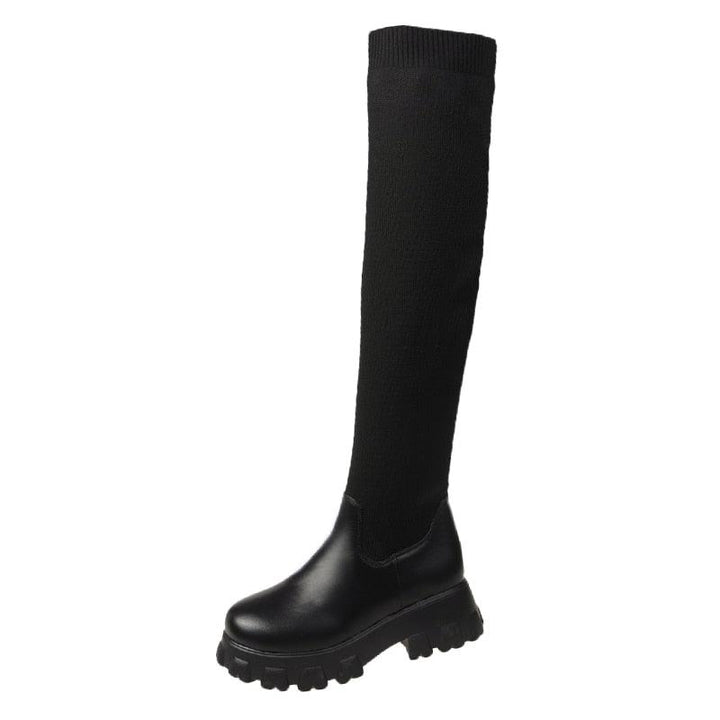 AlexiaBoots – Women's Vegan Leather Boots-Black-3.0-State of Style