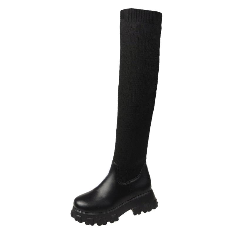 AlexiaBoots – Women's Vegan Leather Boots-Black-3.0-State of Style