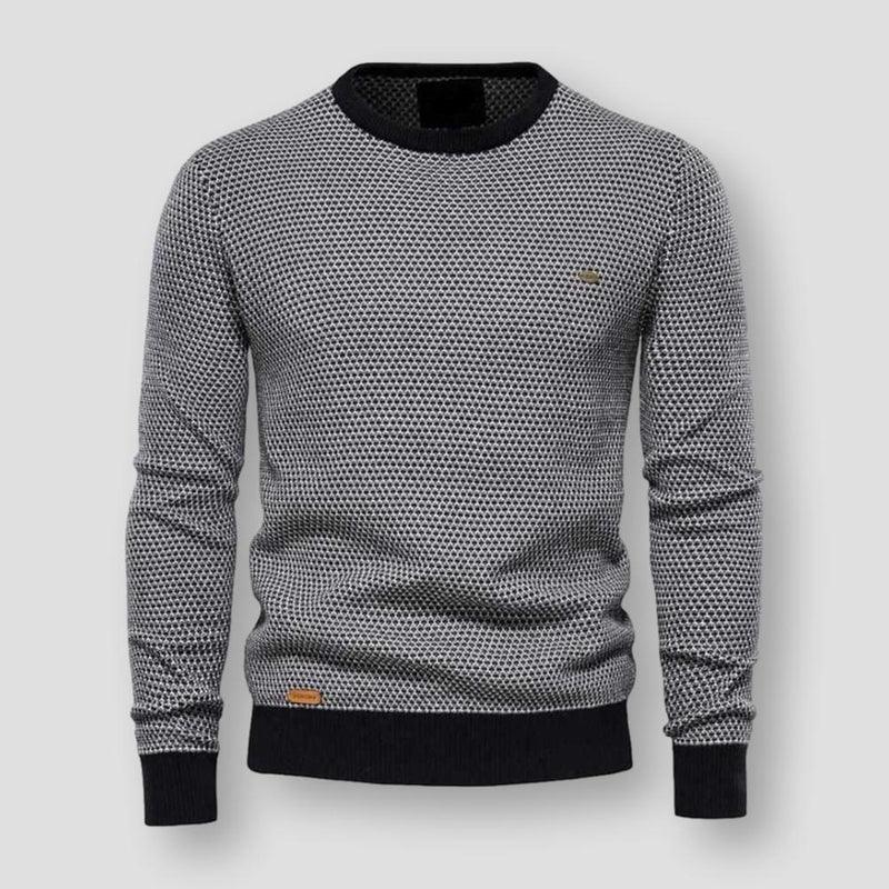 AlfiesShirt – Men's Knit Pullover-Grey-XS-State of Style