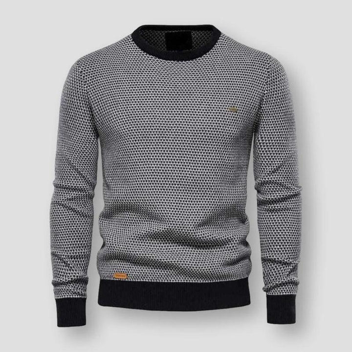 AlfiesShirt – Men's Knit Pullover-Grey-XS-State of Style