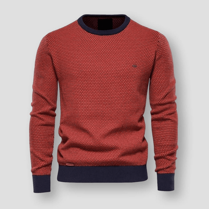 AlfiesShirt – Men's Knit Pullover-Red-XS-State of Style