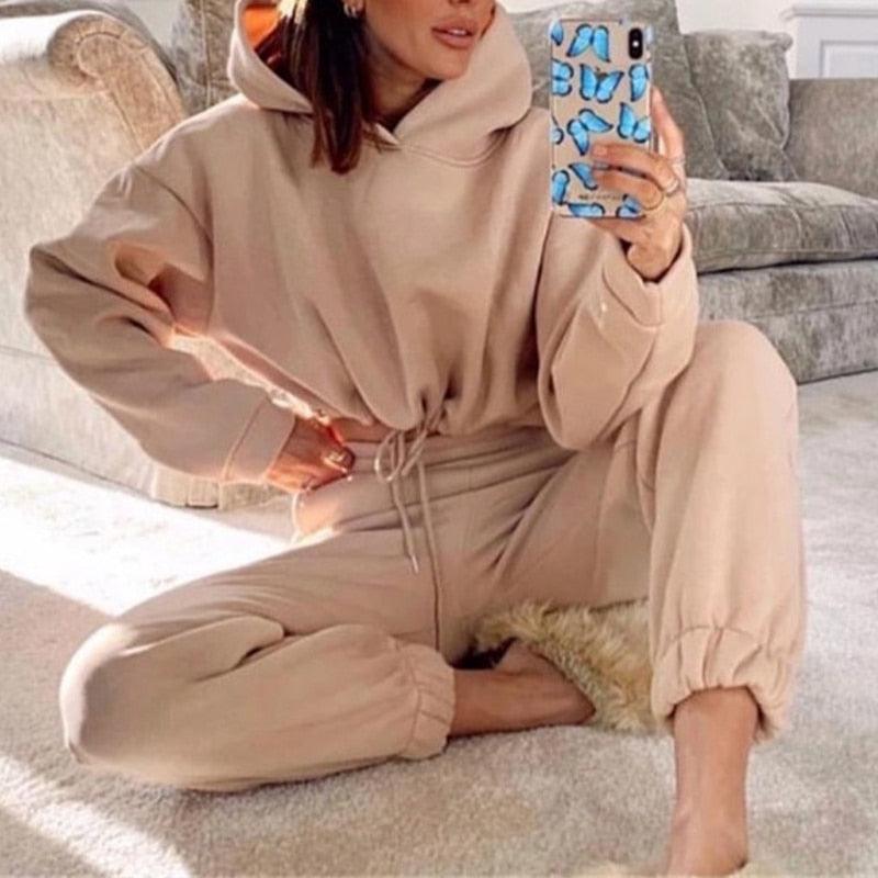 AlinasSuit – 2-Piece Tracksuit for Women-Coffee-S-State of Style