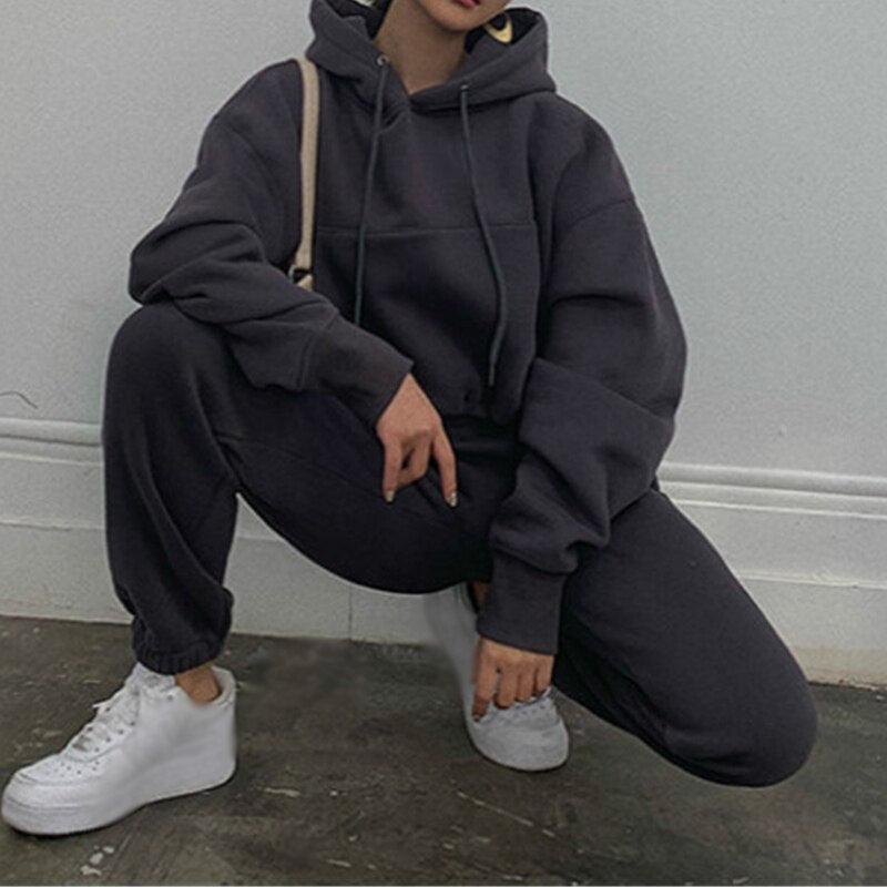 AlinasSuit – 2-Piece Tracksuit for Women-White-S-State of Style