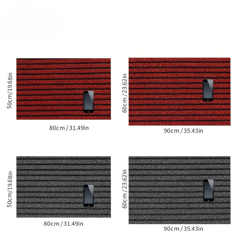 All-Season Door Mat for Indoor and Outdoor Use - WeatherGuard Pro-Grey-50cmx80cm-State of Style