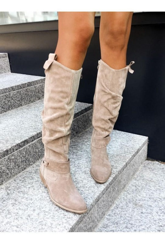 Allison Knee-High Boots-Brown-4.5-State of Style