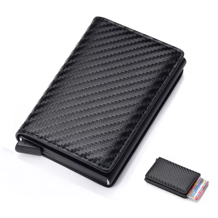 Aluminium Cardholder Wallet with Money Clip-Charcoal Black-State of Style