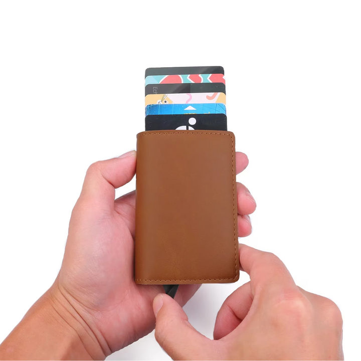 Aluminium Cardholder Wallet with Money Clip-Red-State of Style