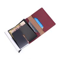 Aluminium Cardholder Wallet with Money Clip-Red-State of Style