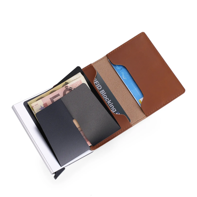 Aluminium Cardholder Wallet with Money Clip-Red-State of Style