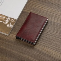Aluminium Cardholder Wallet with Money Clip-Red-State of Style