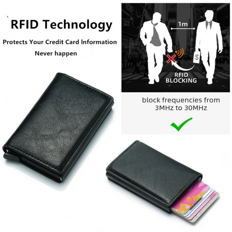 Aluminium Cardholder Wallet with Money Clip-Red-State of Style