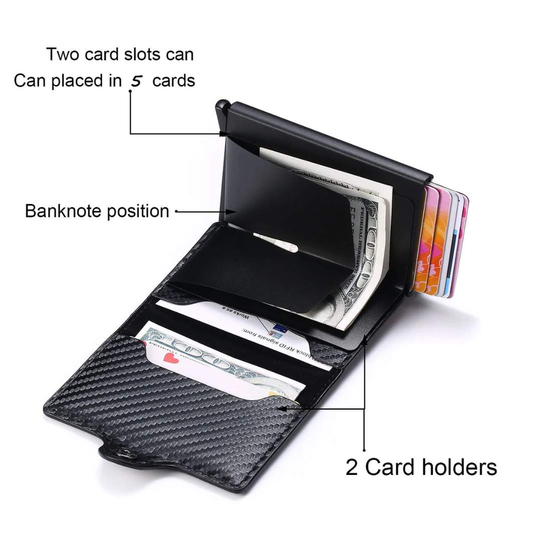 Aluminium Cardholder Wallet with Money Clip-Red-State of Style