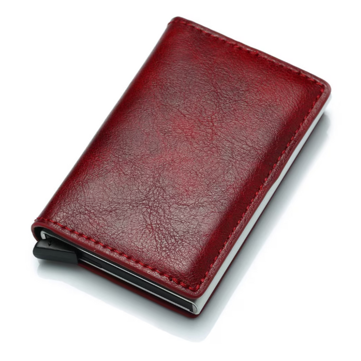 Aluminium Cardholder Wallet with Money Clip-Red-State of Style