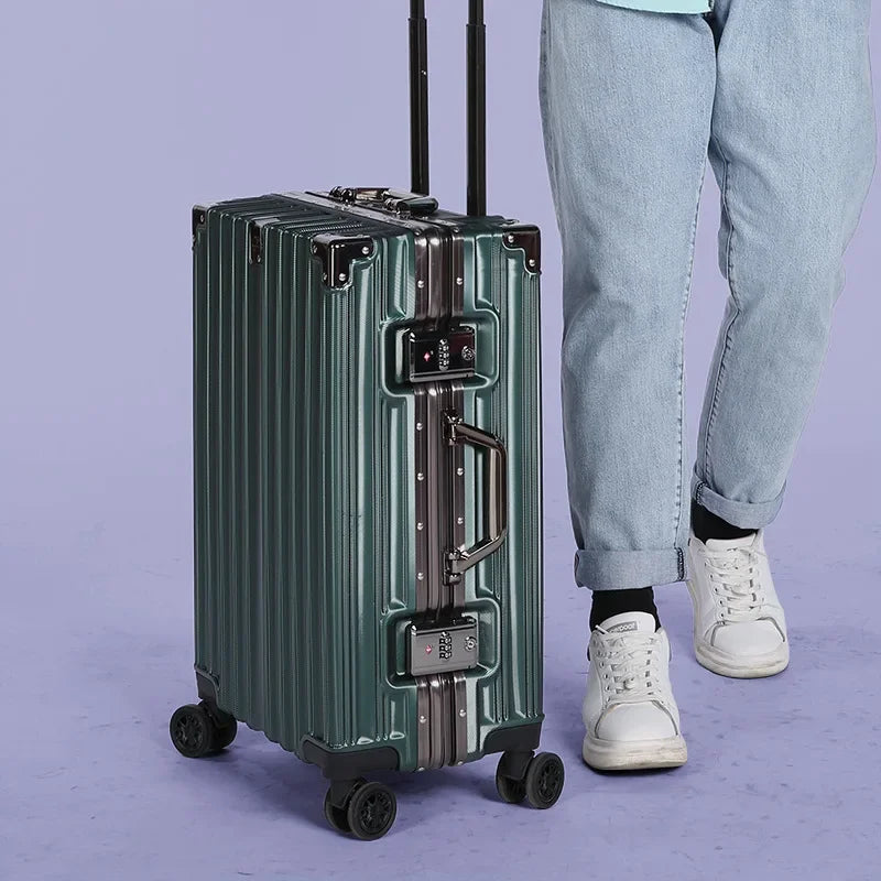 Aluminium frame hard-shell case – Reykjavik-Green-S (40 L)-State of Style