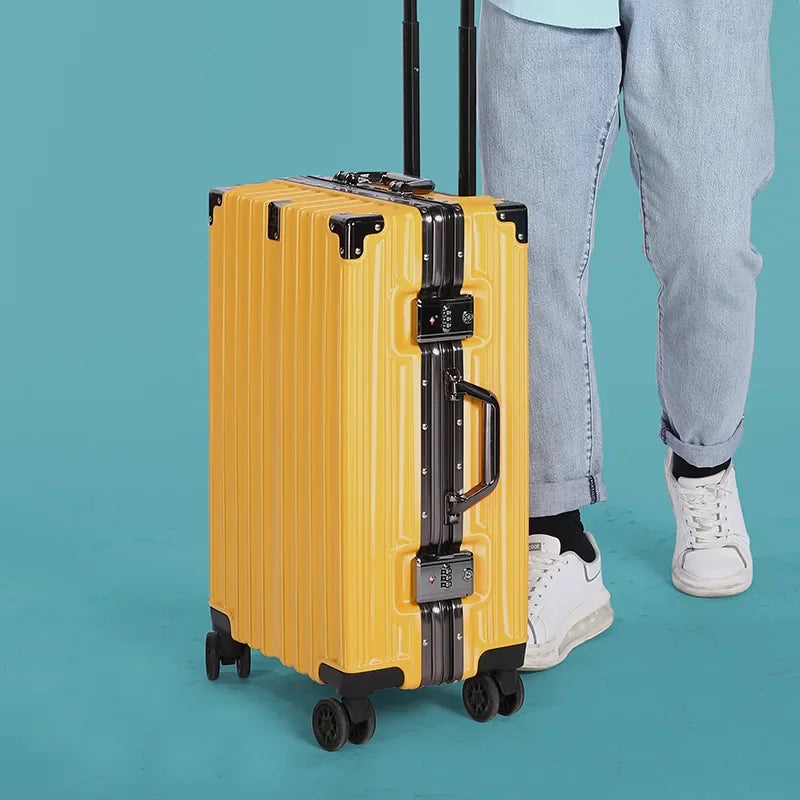 Aluminium frame hard-shell case – Reykjavik-Yellow-S (40 L)-State of Style