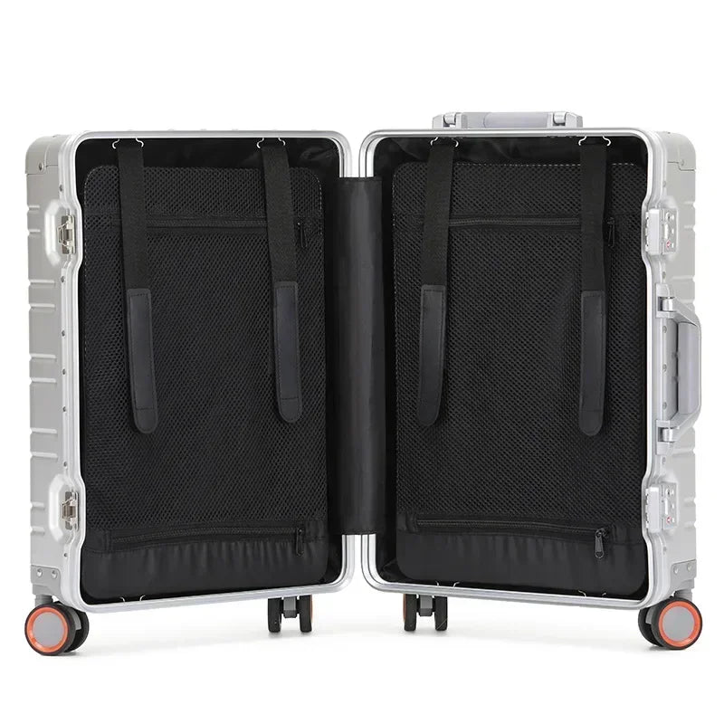 Aluminium-Magnesium suitcase – Oslo-Green-S (42 L)-State of Style