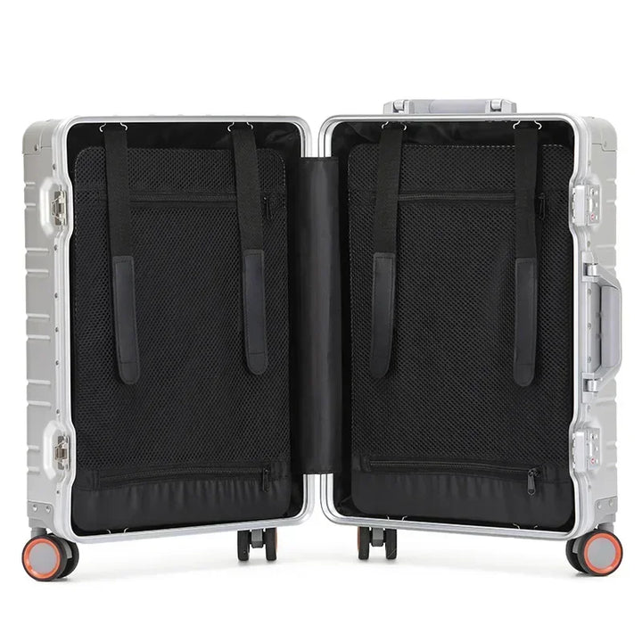 Aluminium-Magnesium suitcase – Oslo-Green-S (42 L)-State of Style