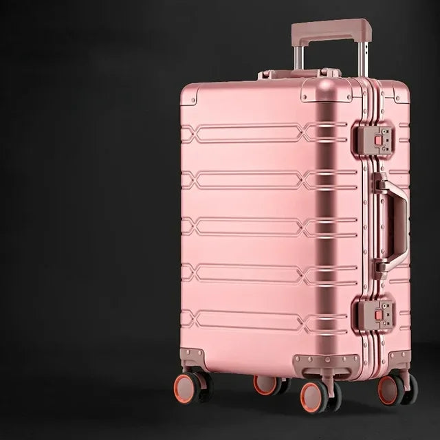 Aluminium-Magnesium suitcase – Oslo-Rose gold-S (42 L)-State of Style