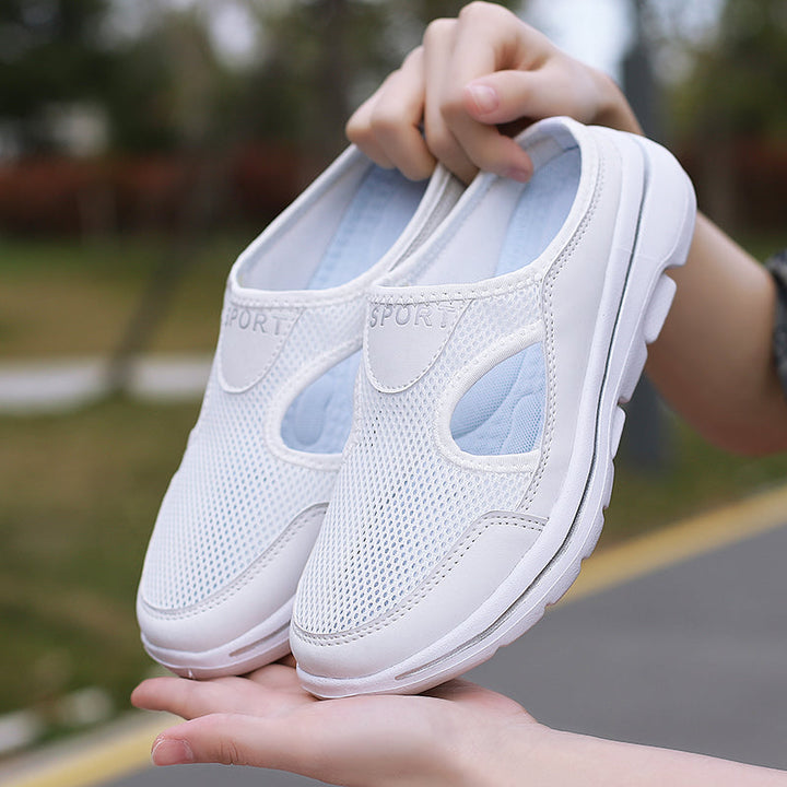 Alvaro's Arch Support Breathable Slippers for Men-White-6.5-State of Style