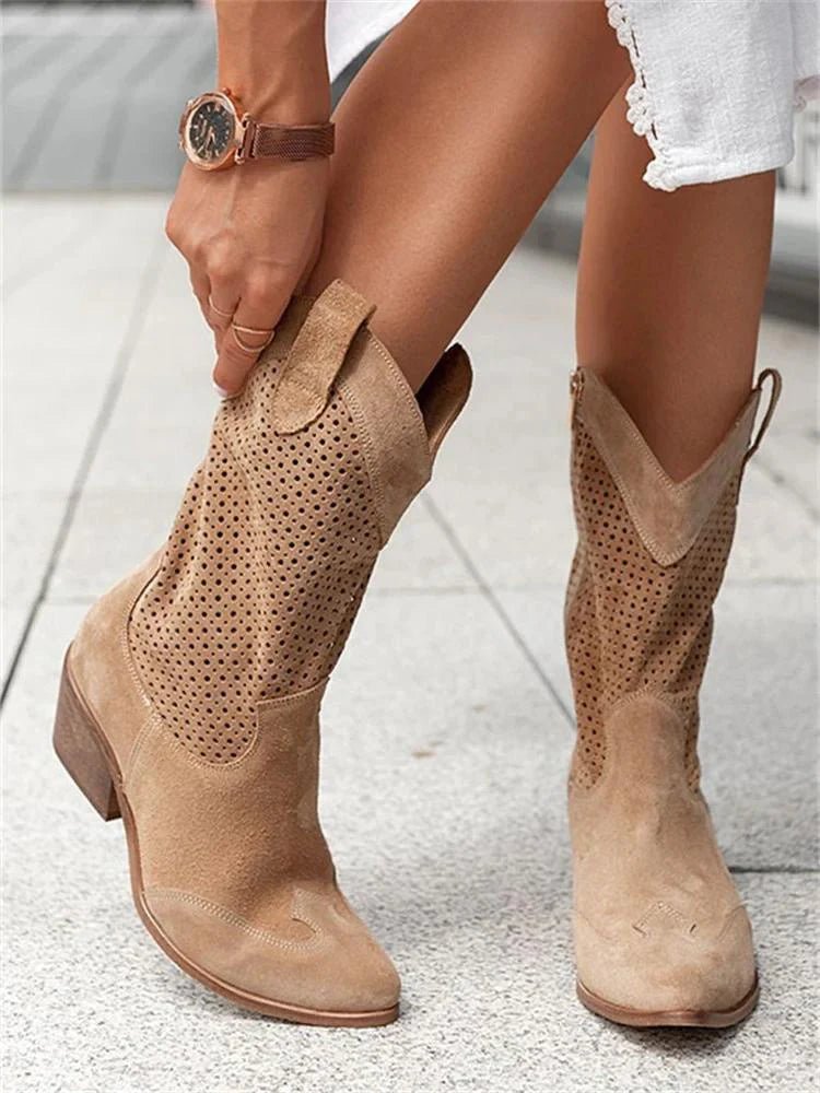 Alyssa Stylish Low-Cut Boots | Comfortable & Chic Footwear-Brown-5-State of Style