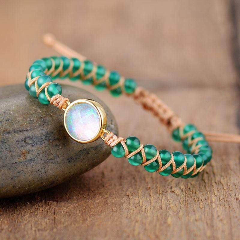Amethyst Opal Yoga Bracelet - Aurielle-Green-State of Style