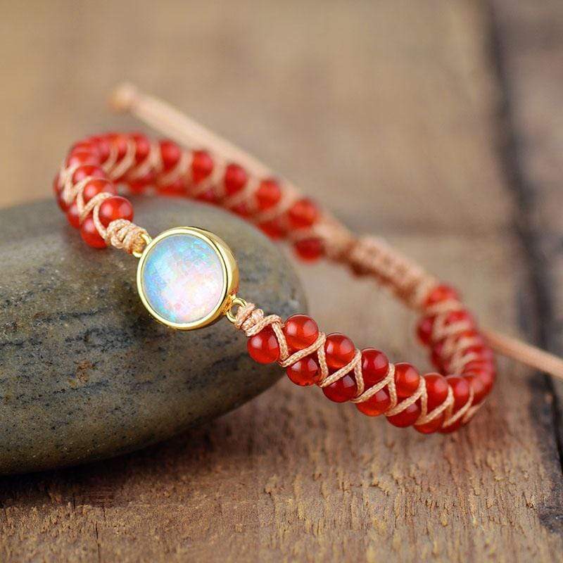 Amethyst Opal Yoga Bracelet - Aurielle-Orange-State of Style