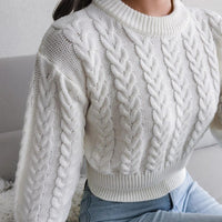 AnikasShirt | Women's Knitted Sweater-Blue-S-State of Style