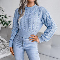 AnikasShirt | Women's Knitted Sweater-Blue-S-State of Style