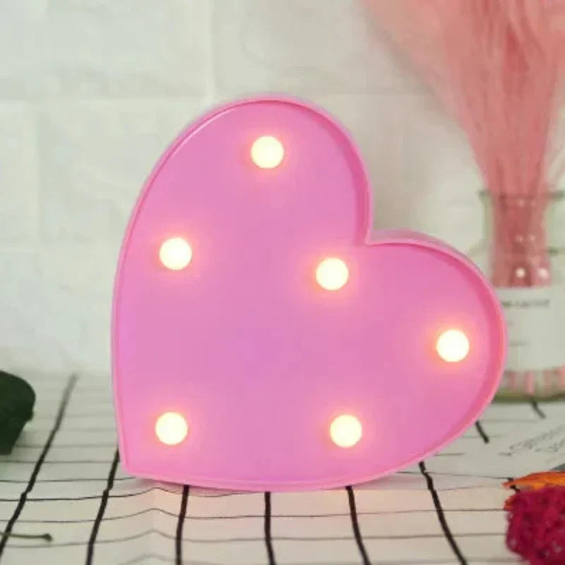 Animal Table Lamp - WildGlow-Heart Pink-State of Style