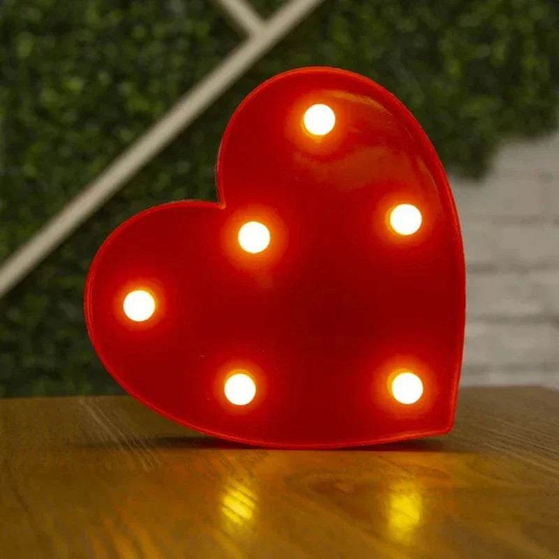 Animal Table Lamp - WildGlow-Heart Red-State of Style