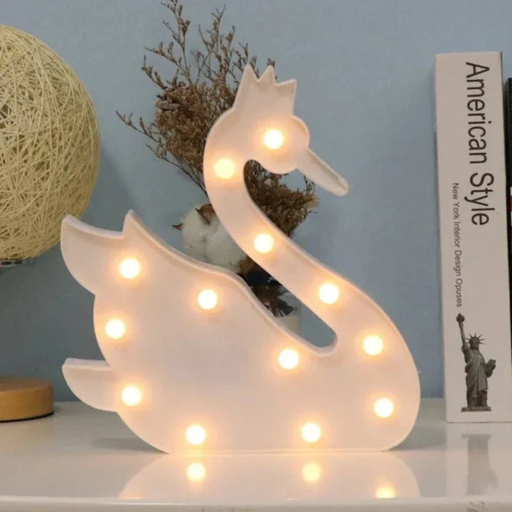 Animal Table Lamp - WildGlow-Swan White-State of Style