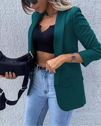 AnisaBlazer | Women's Casual Blazer-Black-S-State of Style