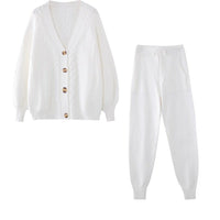 AnneliesSet | Comfortable 2-Piece Set for Women | Vest and Trousers-White-State of Style