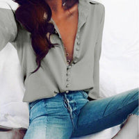 AnnemieksBlouse | Elegant Women’s Blouse-Grey-S-State of Style