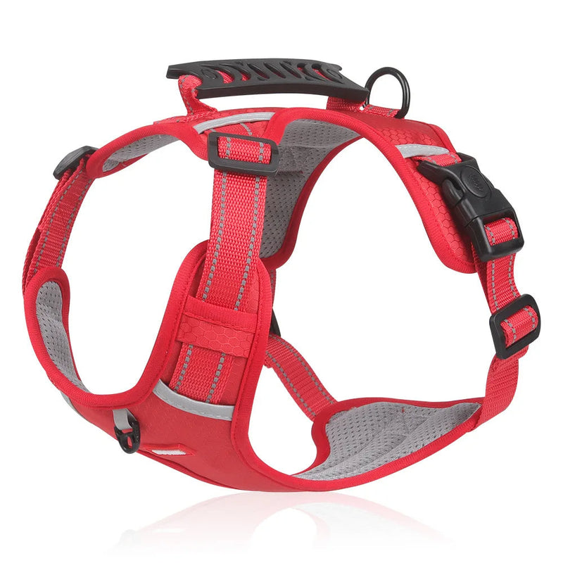 Anti-Pull Dog Harness - FlexiFit-XS (2.5-5 KG)-Red-State of Style