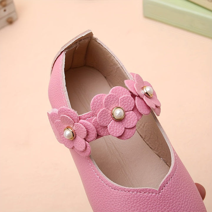 Anti-slip shoes Liv - with Soft Sole for Girls-White-5-State of Style