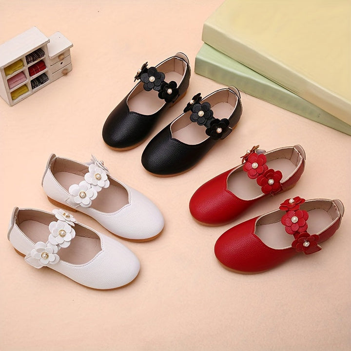 Anti-slip shoes Liv - with Soft Sole for Girls-White-5-State of Style