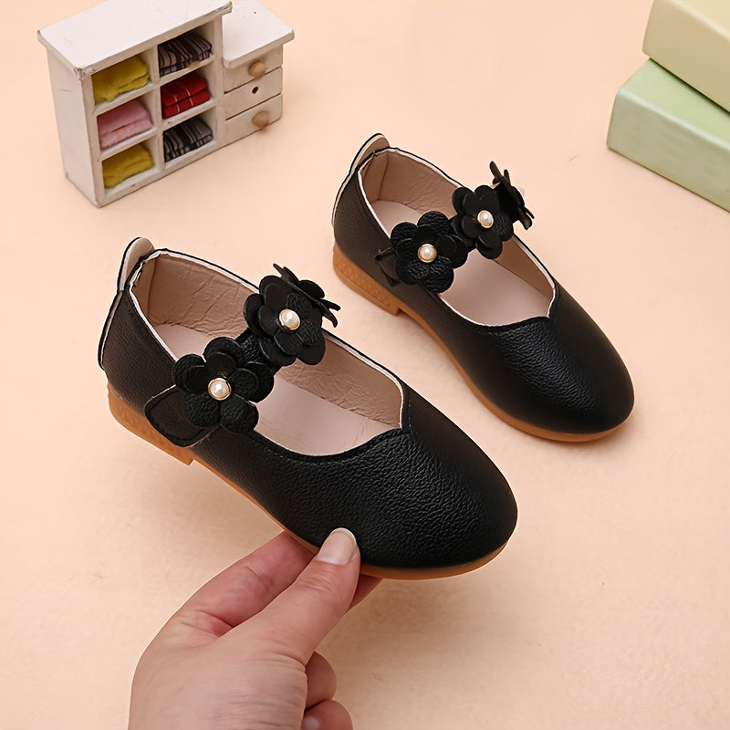 Anti-slip shoes Liv - with Soft Sole for Girls-White-5-State of Style