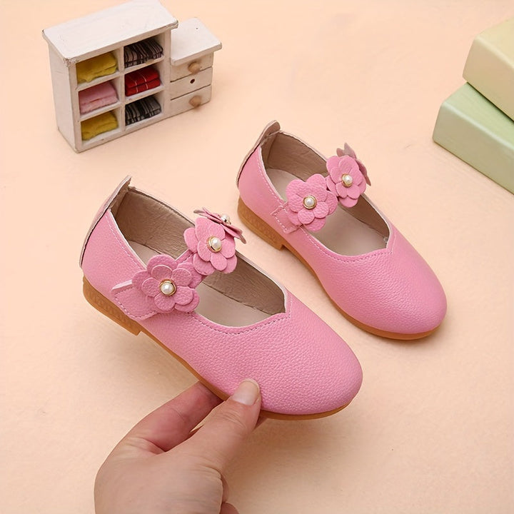 Anti-slip shoes Liv - with Soft Sole for Girls-White-5-State of Style