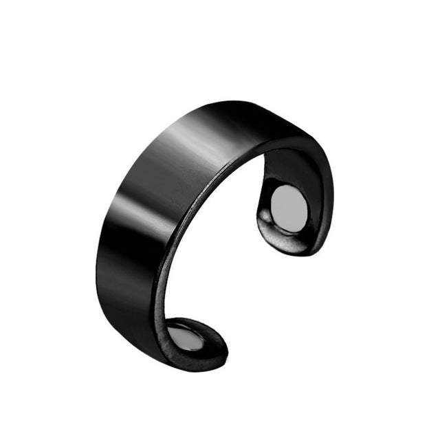 Anti-Snore Ring with Magnetic Therapy – StopSnore-Matte Black-State of Style