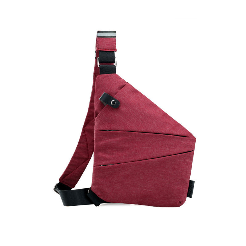 Anti-Theft Shoulder Bag - TravelSafe-Left-handed-Burgundy-State of Style
