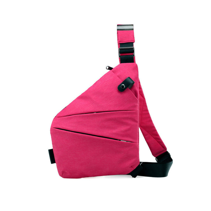 Anti-Theft Shoulder Bag - TravelSafe-Right-handed-Fuchsia-State of Style