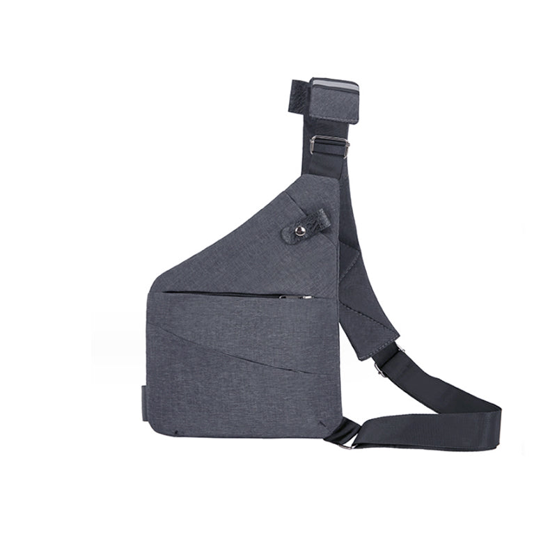 Anti-Theft Shoulder Bag - TravelSafe-Right-handed-Grey-State of Style