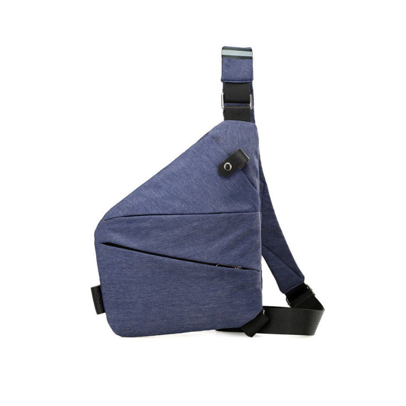 Anti-Theft Shoulder Bag - TravelSafe-Right-handed-Navy-State of Style